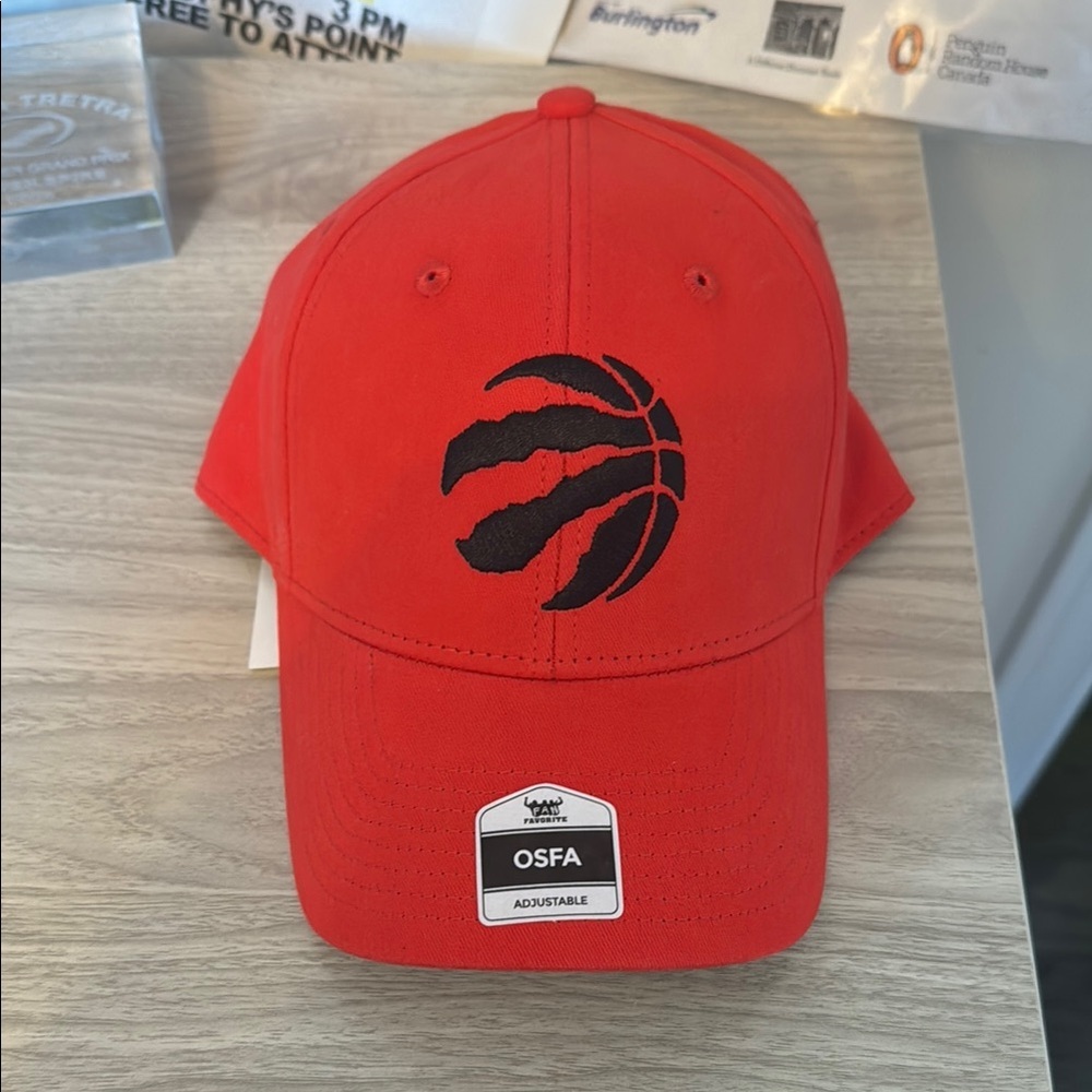Red Basketball Logo Cap